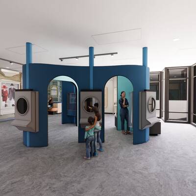 West Exhibit area