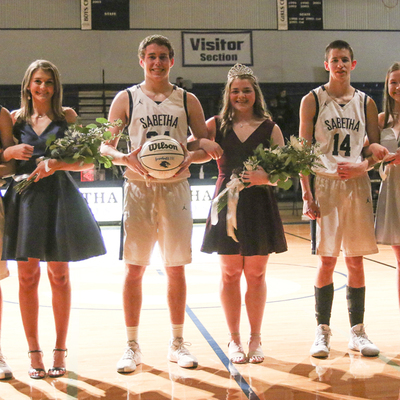 Kaleb Evans and Abigail Russell- Snowball King and Queen also received the Tara Ploeger Scholarship