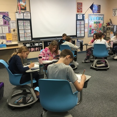 Flexible seating that allows for easy collaboration between students