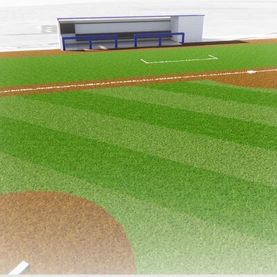 New Dugout Railings Added