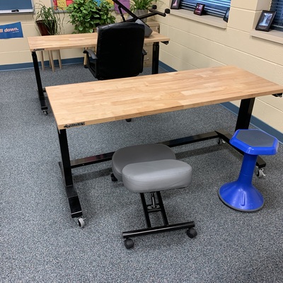 Flexible seating has been a popular upgrade made using these funds in some of the schools.