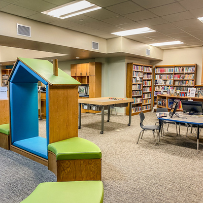 Completed 2020 Project R.E.A.D. Youth Library Renovation - Toddler Zone, STEM Table, etc.