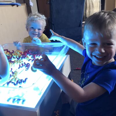 new toddler light table